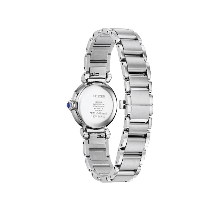 CITIZEN L Mae series 50 meters waterproof light Quartz Steel Strap 26mm women's watch mother-of-pearl dial EM1130-83D