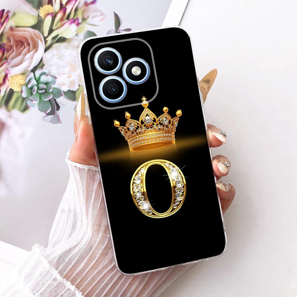 Для Honor X8d 2026 Модный чехол для телефона с буквой-короной Для Honor X8D 4G Мягкие силиконовые ТПУ чехлы