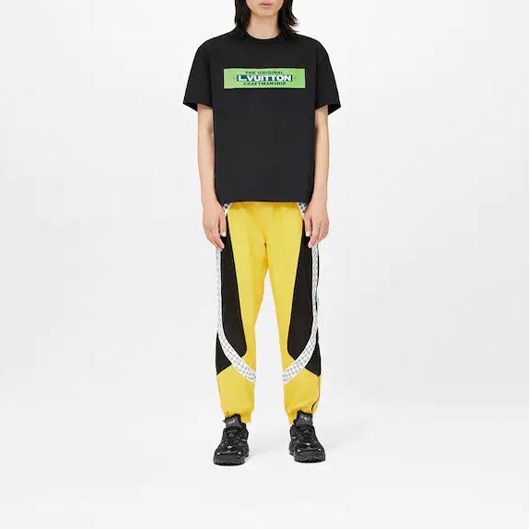 Louis Vuitton L.Vuitton Футболка с принтом Черная 1A9T6Y