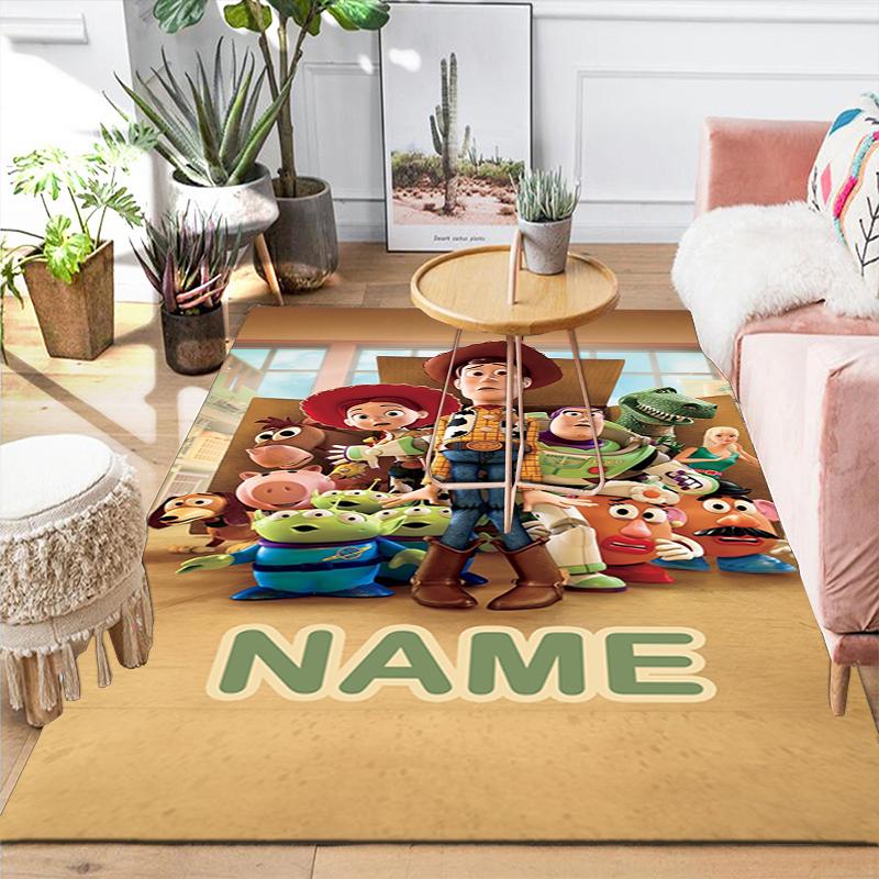 Custom 1Pc Toy Story Characters Rug Office Carpet Indoor Outdoor Entrance Doormat Nonslip Soft And Comfortable Living Room D916334