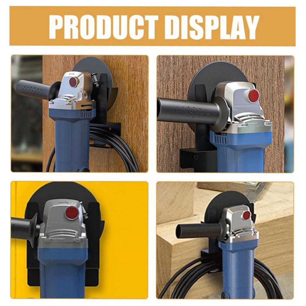 Держатель угловой шлифмашины на 3/2/1 отсек, настенный кронштейн для угловой шлифмашины, держатель шнура, стеллаж для хранения, стойка для электроинструментов для резаков, полировальных машин