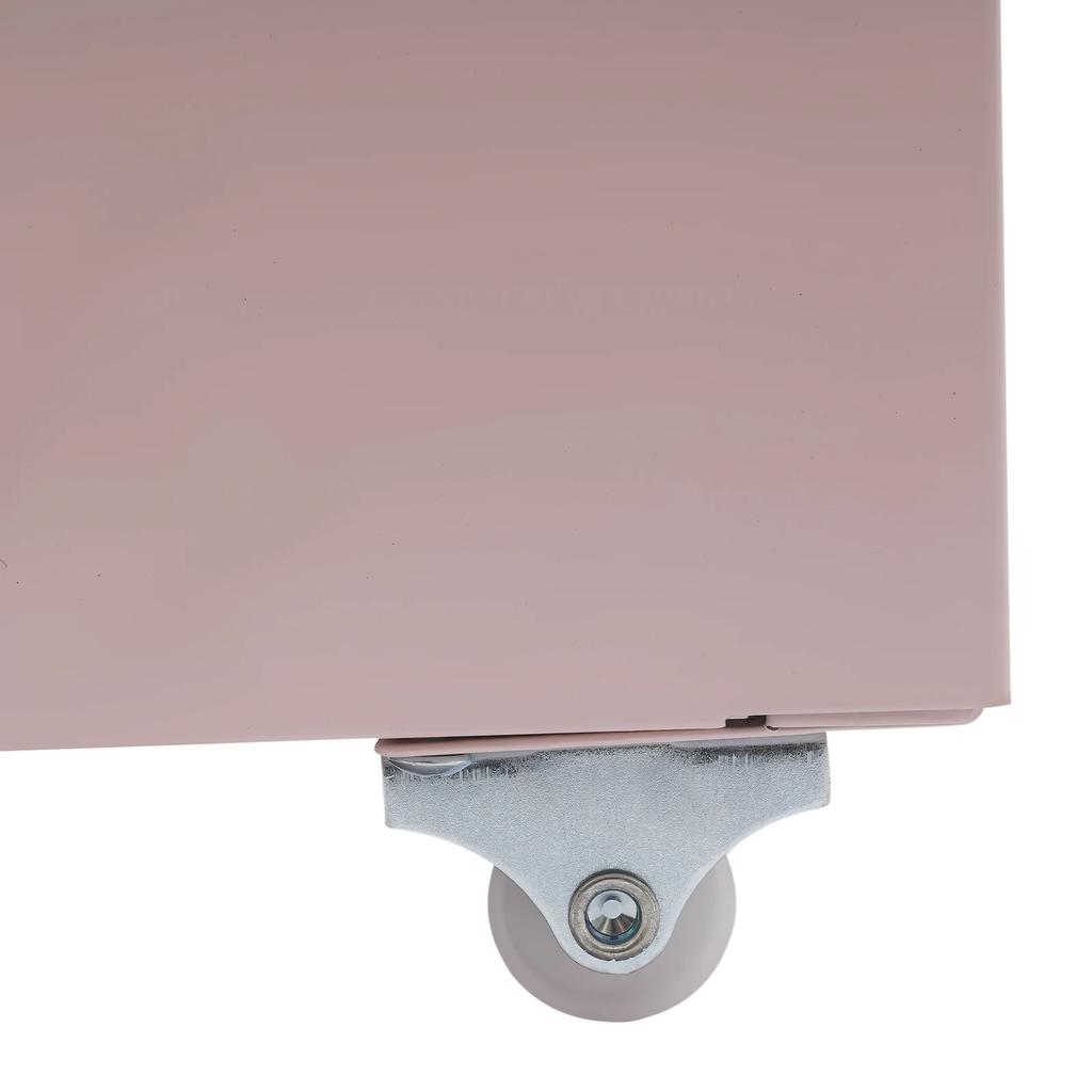 3 Drawer Vertical File Cabinet, Metal Filing Cabinets with Lock, Pink for Home Office, Heavy Duty Metal Storage Cabinet