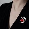 Элегантная блестящая брошь с инкрустацией стразами, яркий цвет, милый кот, булавка, шаль, шарф, значок на воротник, аксессуары для костюма