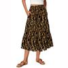 Women's Flowy Flared Ruffle Hem A Line Maxi Skirts Elastic Waist Elegant Tiered Layer Boho Long Skirts
