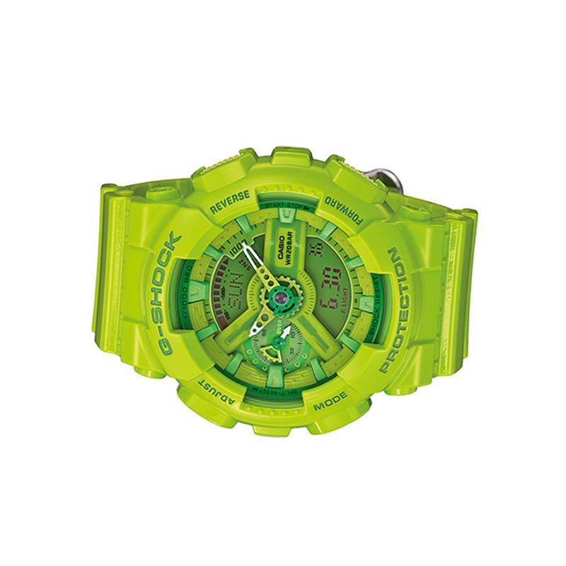 Casio Серия G-SHOCK GA-110 с двойным дисплеем (ЖК/стрелочным) Модный Классический Спортивный Водонепроницаемый Ударопрочный Антимагнитный Кварцевый Механизм GMA-S110CC-3