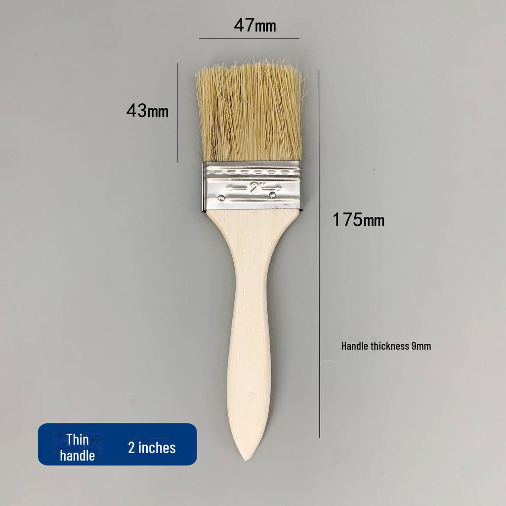 Щетка для барбекю и пыли из натуральной свиной шерсти - мягкая, коричневая, промышленная водонепроницаемая для домашнего использования