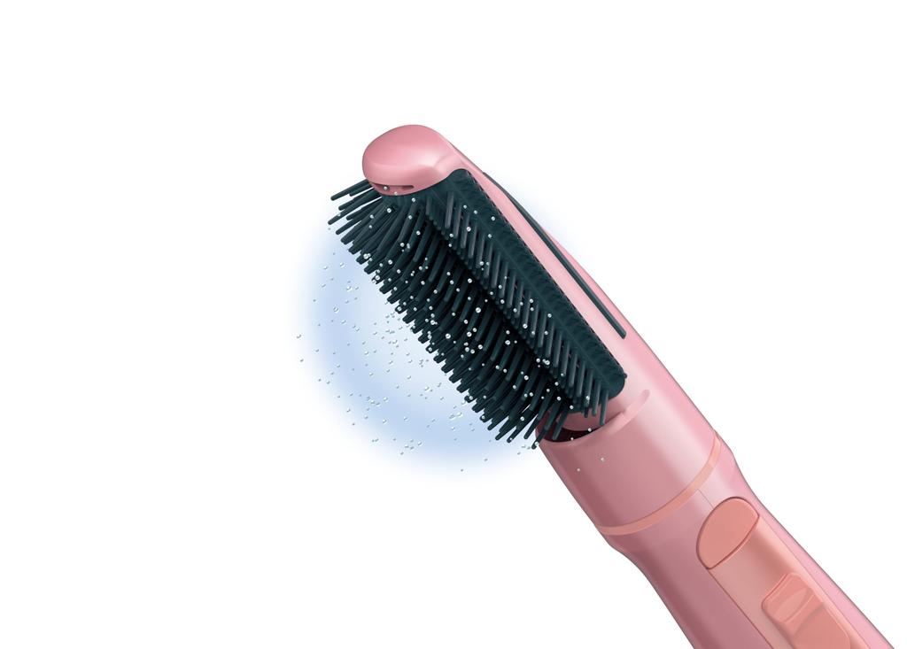 Tescom Hair Dryer Curl Dryer Negative Ion Lightweight 22mm Wide Catch Brush Pink TIC325 P