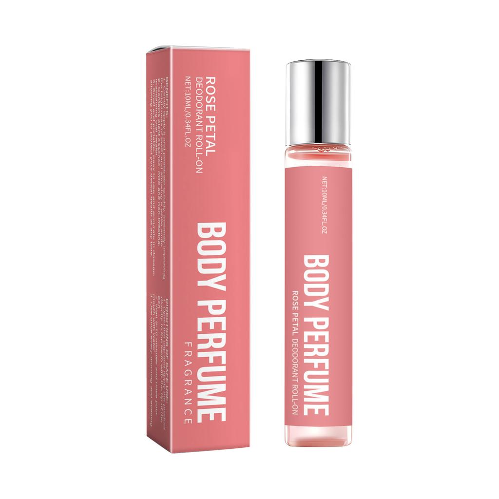 Women's Pheromone Perfume, Rose Body Perfume Roller Perfume, Refreshing Roller Perfume, Long-lasting Vitality, Perfume Women's Portable Perfume 10ml