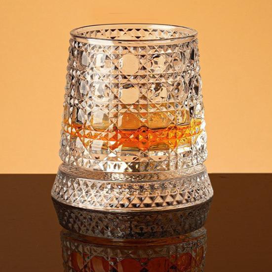 Стакан для виски со светящимся основанием, вращающийся на 360 градусов, 260 мл, без свинца, уникальный подарок для папы на день рождения, праздник