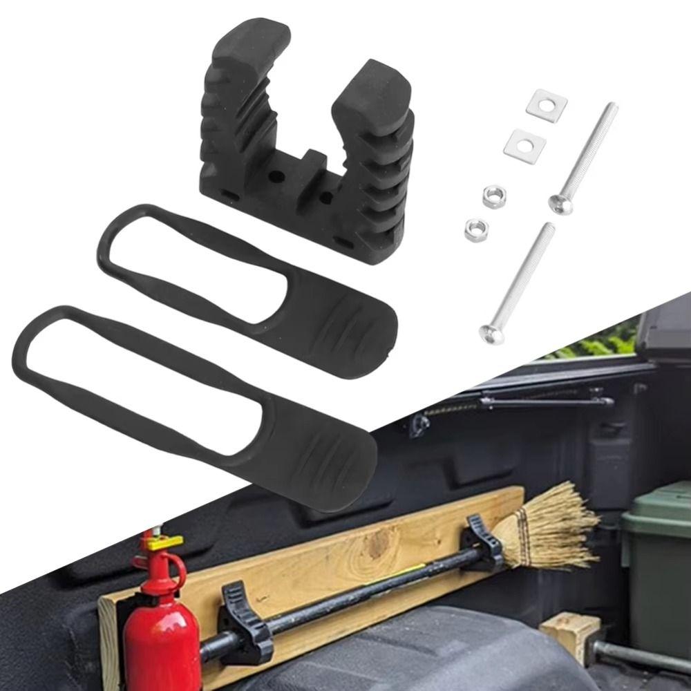 Mount Bracket Shovel Holder High Load Bearing Rubber Clamp Wall Mount Kit  Truck