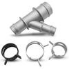 Upgraded Aluminum Radiator Coolant Hose Y Connector Coolant Hose Junction 47157 Compatible With Chevrolet 1999-2013 Silverado Suburban Tahoe Avalance