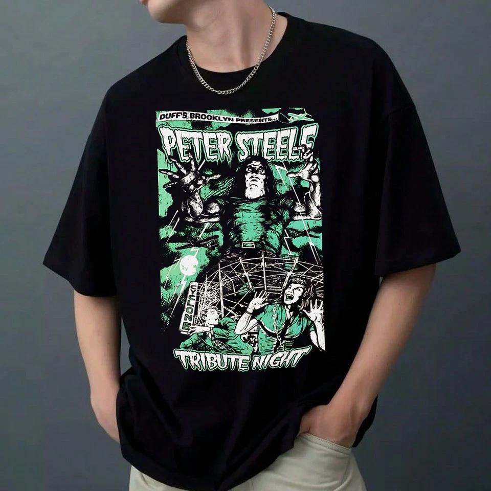 Ночная рубашка-трибьют O Negative Классическая черная Унисекс S-5XL