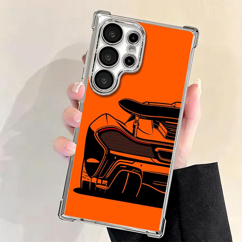Super Sports Car Simple Desgin Soft Phone Case For Samsung Galaxy S26 Ultra S25 Edge S24 FE S23 Plus S22 S21 + S20 Plating Anti-