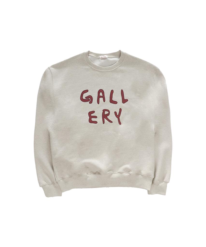 1011 GALLERY Gallery Logo Sweatshirts - Oatmeal