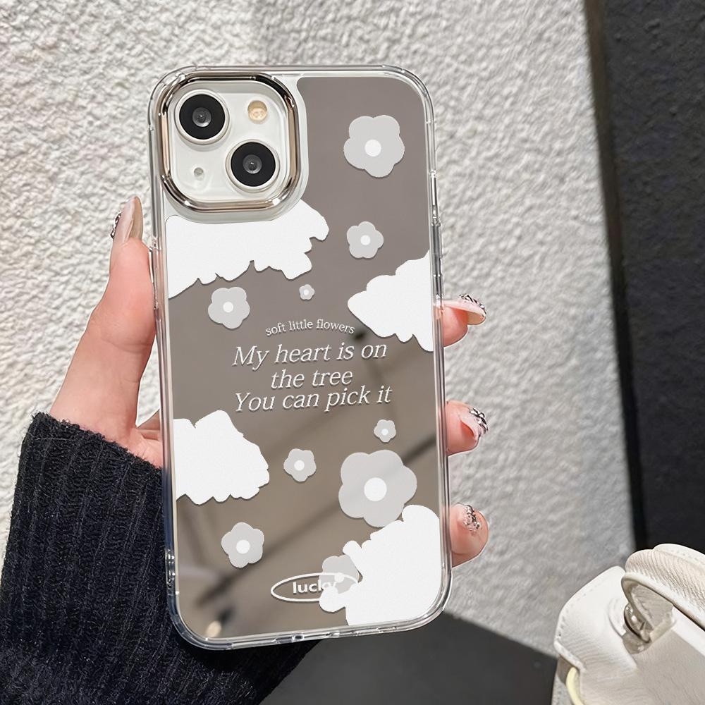 Butterfly Makeup Mirror Phone Case For IPhone 17 13 16 Pro 15 11 12 14 Pro Max 7 8 Plus Air 16e 17E Shockproof Cover Coque