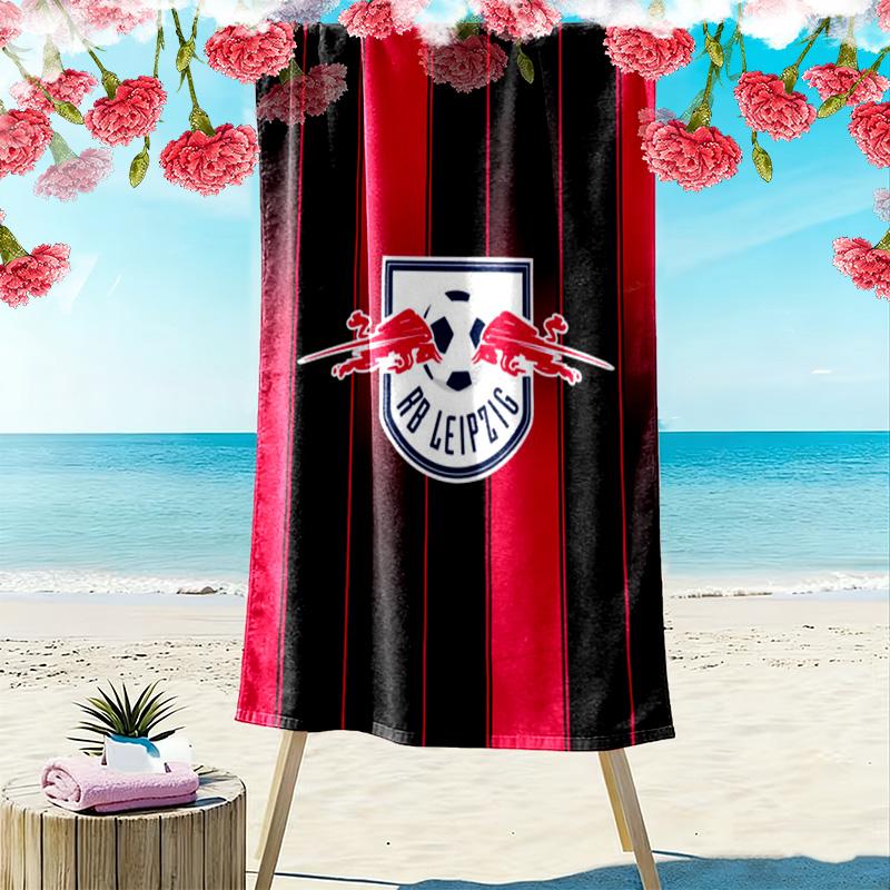 RB Leipzig Logo Print Beach Towel, Large Soft Quick Dry Towel for Beach Camping Swimming