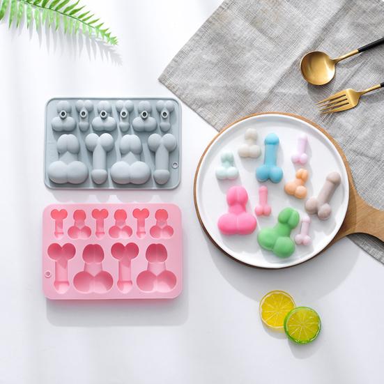 1 шт./2 шт. лоток для кубиков льда, сделай сам, форма для шоколада, 10 полостей, силиконовая форма в форме кости, форма для выпечки торта, конфет, форма для желе, печенья, товары для вечеринок