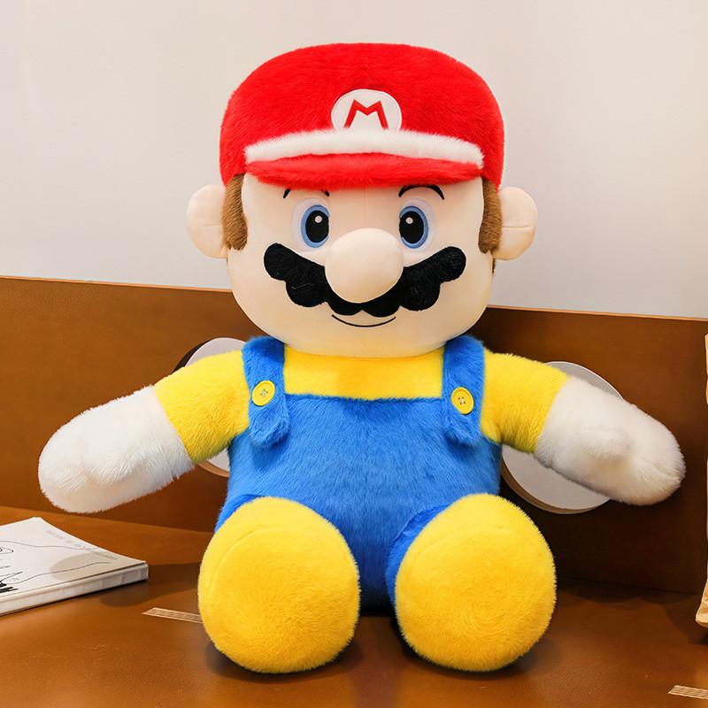 Плюшевая игрушка Марио с мягким коротким ворсом для детей Коллекционный подарок