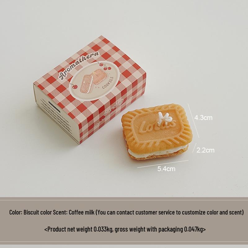 Карамельное печенье Свеча из соевого воска - Креативные свадебные сувениры с подарочной коробкой для ароматерапии