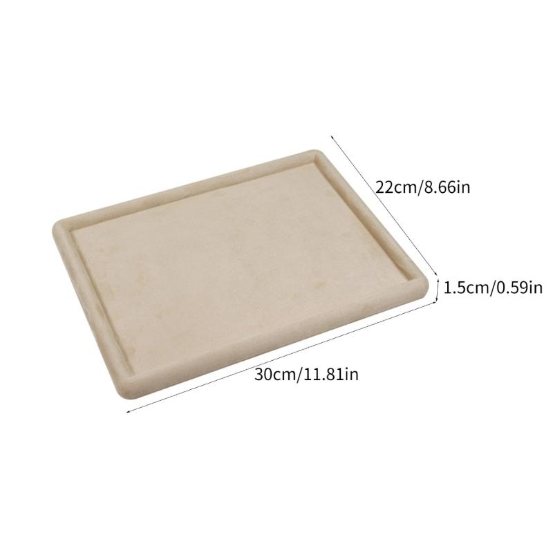 Стильный поднос для демонстрации ювелирных изделий из мягкого материала, минималистичный органайзер для ювелирных изделий с ящиком, закругленный пустой держатель для аксессуаров