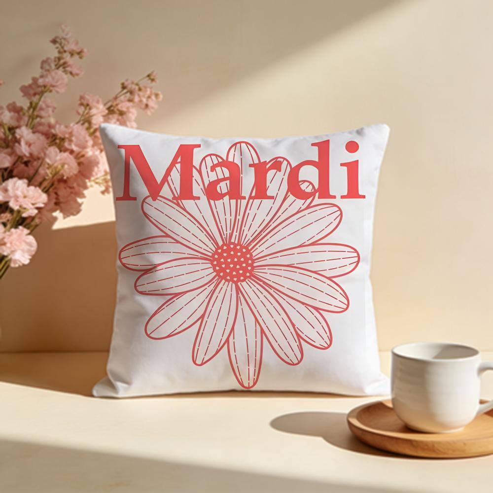 Popular MMardi Mercredied Cushion Cover Stylish Washable Pillow Cover Ideal for Couch Bedroom Car Decoration