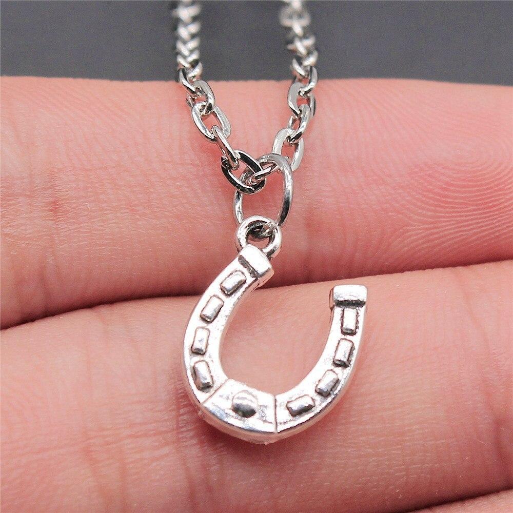 Horse Head And Horseshoe Necklace Jewelry Making Supplies Vintage Fashion Jewelry On The Neck