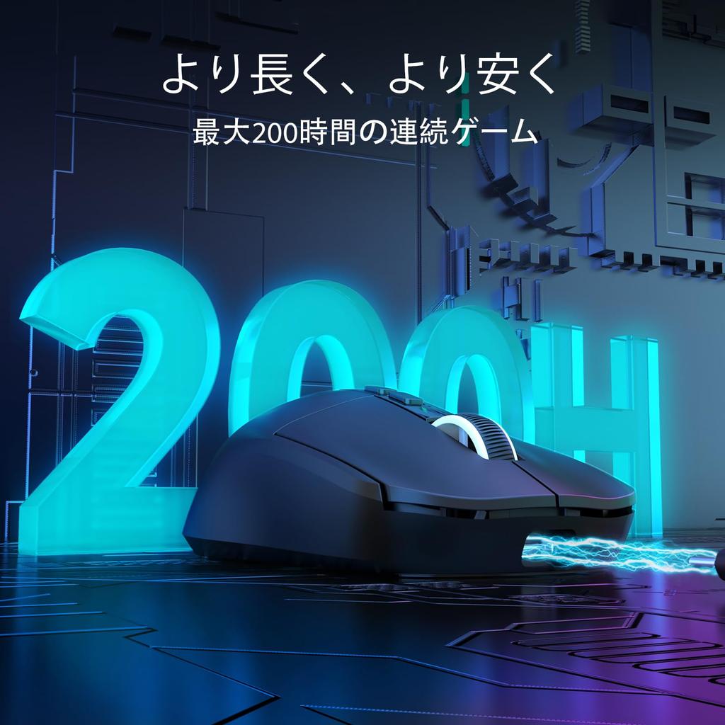 X ATTACK SHARK X6 Беспроводная игровая легкая беспроводная игровая мышь с PAW3395 26000 Магнитная зарядка Быстрая 200 часов работы от батареи для FPS A.JAZZ Мышь,