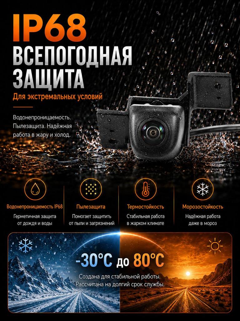 Стандартная камера заднего вида для Hyundai Tucson 3G TL 3 (2015-2018) с ночным видением