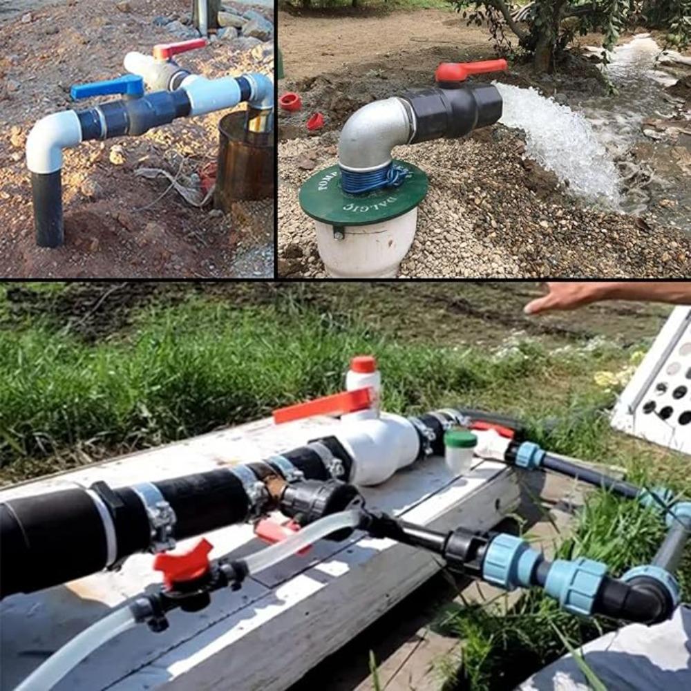 ПВХ Трубный Фитинг Прямой Адаптер для Водяной Трубы Аквариумное Соединение для Подачи Воды Шаровой Кран