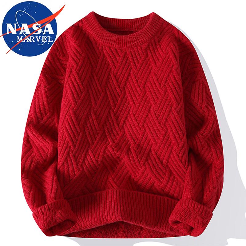 NASA MARVEL Men's Casual Autumn/Winter Pullover Knit Sweater