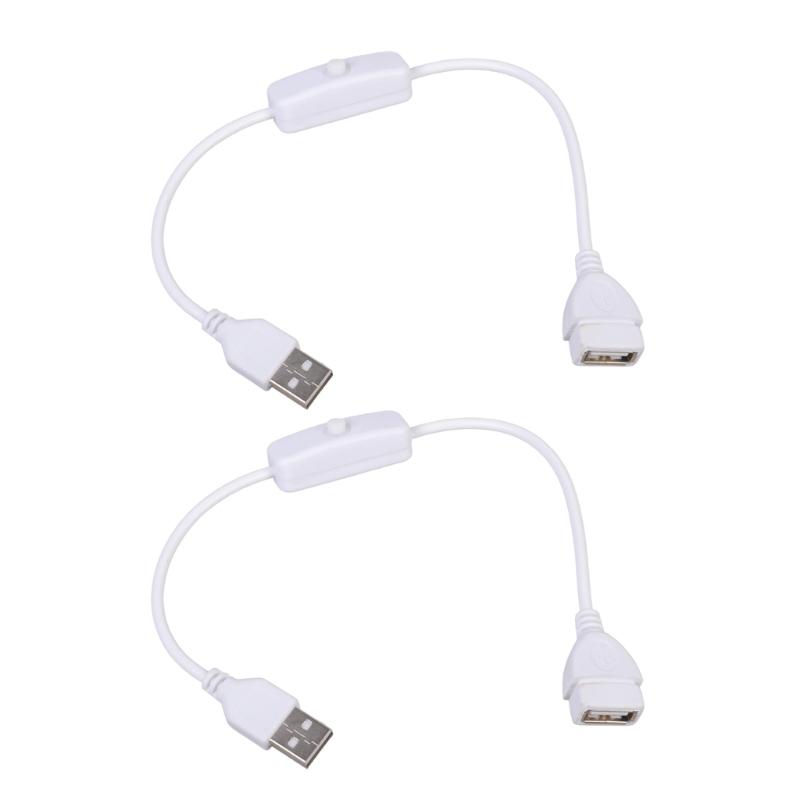 Прочный USB-кабель питания USB-переключатель Кабель со встроенным переключателем Для вентиляторов Охладителей Светодиодных огней 5V2A Зарядка