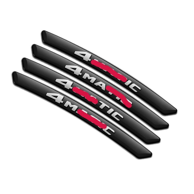 Металлический значок 4MATIC, декоративная наклейка на ступицу колеса, подходит для ABCESRGM ML SL CL Class X164 X166 X204 A45, наклейка на колесо автомобиля, Стайлинг автомобиля