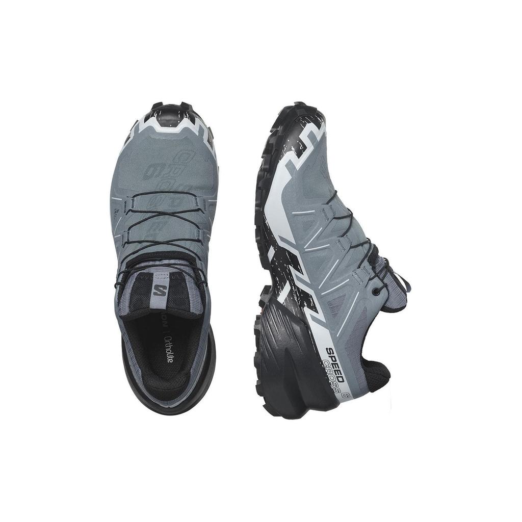 SALOMON Speedcross 6 Gtx Comfortable Versatile Shock Absorbing Durable Low Top Hiking Shoes Women Hiking Shoes Blue Gray 473023