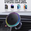 Беспроводное зарядное устройство Qi2 для iPhone 12 13 14 15 16, автомобильный магнитный держатель для телефона, полупроводниковое охлаждение, быстрая зарядка 15 Вт