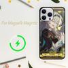 Чехол для игрового телефона Honkai Star Rail Firefly для iPhone 15 14 13 12 11 Plus Pro Max Magsafe с магнитной беспроводной зарядкой