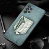 Cover For Samsung Galaxy A51 A71 A41 A31 A11 A01 A72 A52 A42 A32 A22 A21s A02s A12 A02 Silicone Case Shell Attack On Titan Badge