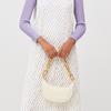 Charles & Keith Small CK Shiny Chunky Chain Versatile PU Handbag Women handbags Multi Pumpkin Cream CK2-20270927
