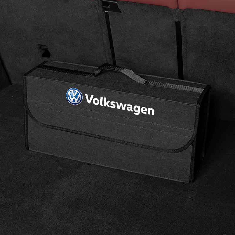 For VW Volkswagen Jetta MK5 Golf Car Logo Large Space Foldable Storage Box Car Trunk Travel Bag For Volkswagen VW RLine R Golf A