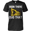 Смешная футболка для оператора тяжелой техники Been There Dug That 1 Футболка для оператора тяжелой техники для мужчин