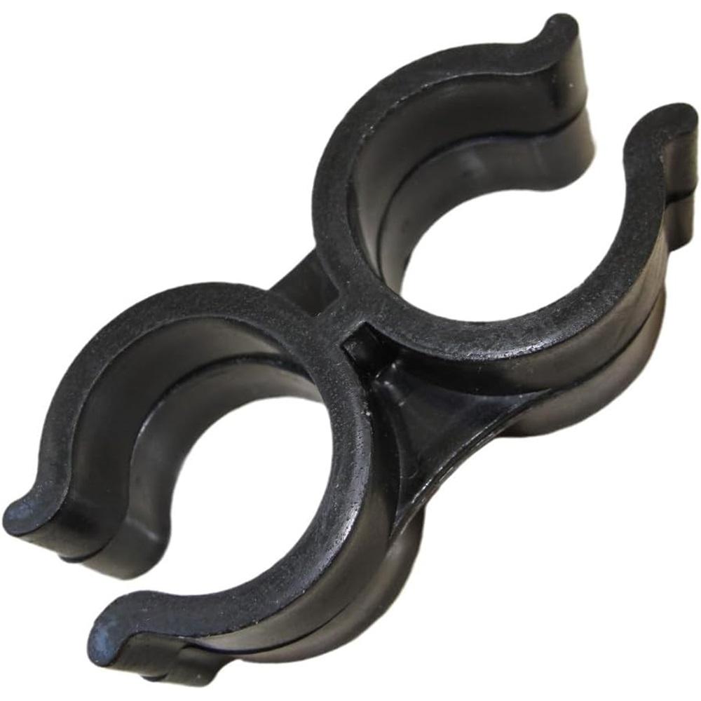 8-Pack Anti-Wobble Bimini Clamps – Nylon Boat Top Clamps For 7/8-1" Tubing – Black/White Marine Grade For Bimini Tops, Boat Hooks, Ladders