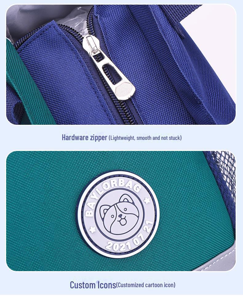 Large Capacity 4-in-1 Remedial Bag for Grades 1-9: Convertible Crossbody and Double-Shoulder Design for Primary and Junior High Students