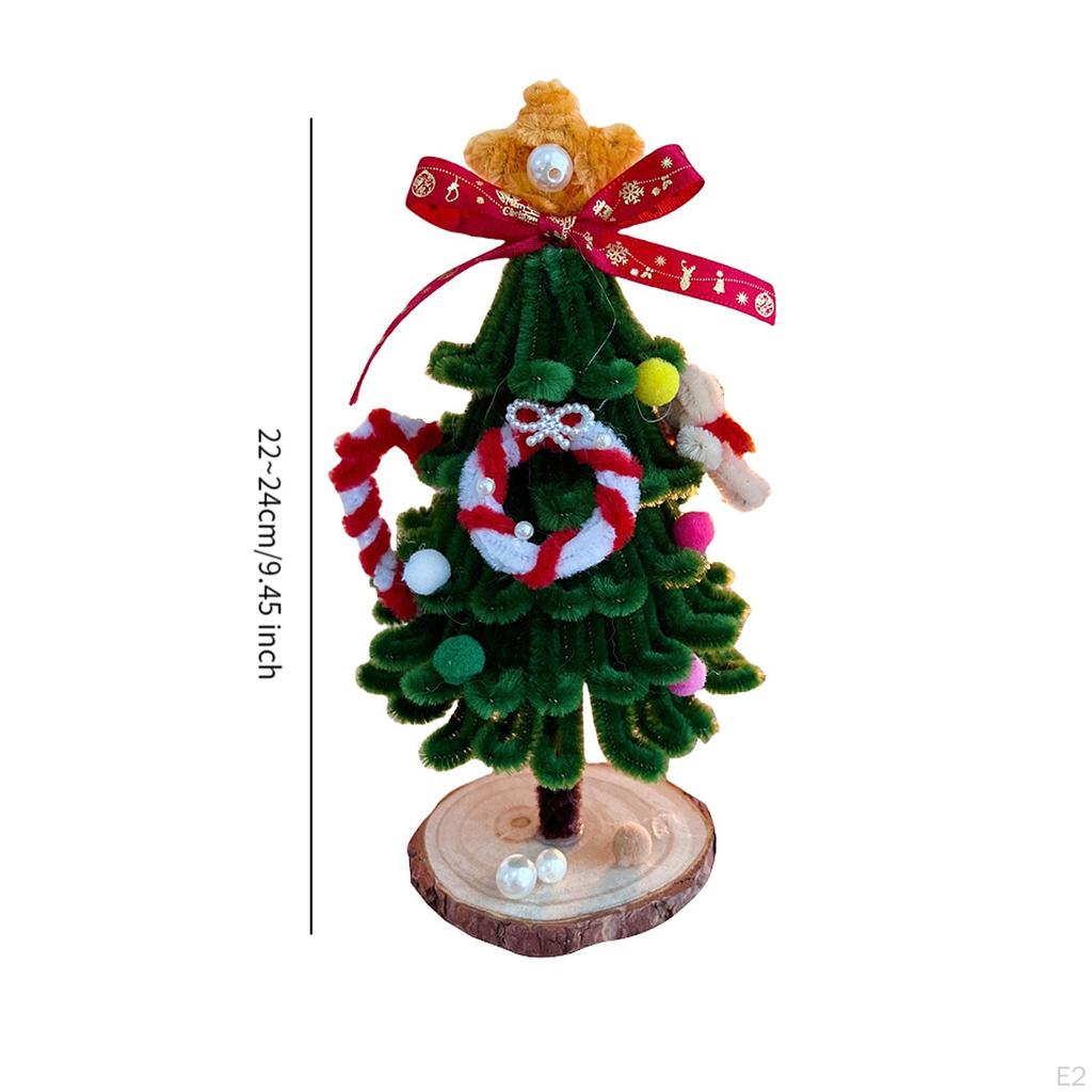 DIY Christmas Tree Handmade Kit Gift Artwork Holiday Decoration Xmas Ornament for Cabinet