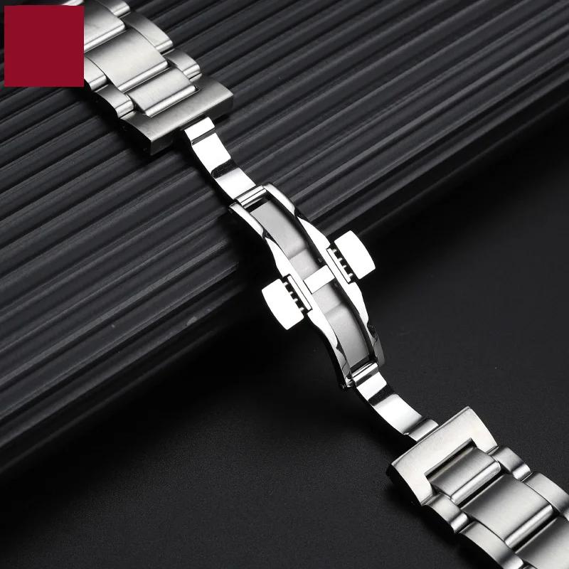 Браслет для часов Tissot 1853 Rhythm T044 Серебристый ремешок 20 мм Prs516 Серия Luchi T044417a T044430a Мужские аксессуары для часов