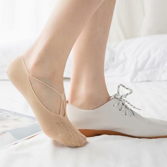 Женские кружевные носки No Show, низкие носки с невидимым носком