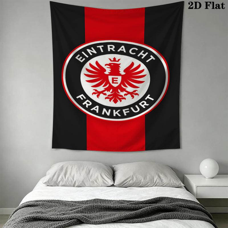 Eintracht Frankfurt Wall Tapestry Aesthetic Wall Hanging Printed Fabric Blanket Decorative Tapestries for Bedroom Living Room Home Decor