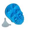 6 в 1 DIY череп форма для льда череп создатель ледяных шаров 3D трехмерные формы для лотков силиконовые формы для виски, кубиков льда, печенья и печенья