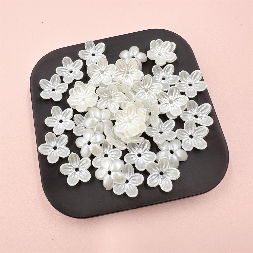 100 шт., прозрачные, около 12 мм, свободные бусины, материал ручной работы, пятилепестковый цветок, акриловое покрытие, цветной пластик, ювелирные аксессуары, цветочек