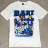 Графическая футболка Jaxson Dart New York Giants NFL Футбольный фанатский топ Винтажный стиль
