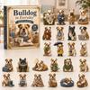 2026 Dog-Themed Christmas Advent Calendar Acrylic Blind Box Gift Kids Adults Decorative Hanging Ornament