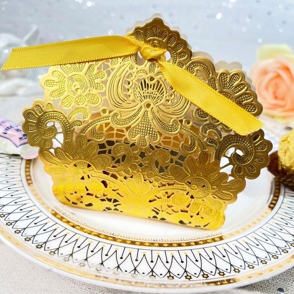 Новые полые свадебные коробки для конфет в европейском стиле: Идеально подходит для свадеб, вечеринок и памятных подарков - дарение